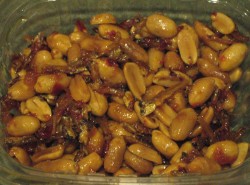 Spicy anchovies with peanuts